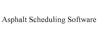 ASPHALT SCHEDULING SOFTWARE