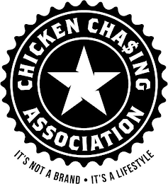 CHICKEN CHASING ASSOCIATION  IT'S NOT A BRAND · IT'S A LIFESTYLE