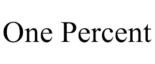 ONE PERCENT