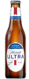 MICHELOB ULTRA SUPERIOR LIGHT BEER M 2.6 CARBS 95 CALS