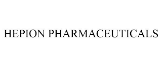 HEPION PHARMACEUTICALS