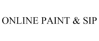 ONLINE PAINT & SIP