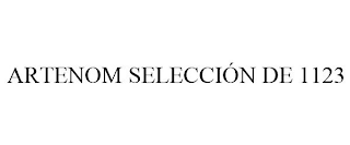 ARTENOM SELECCIÓN DE 1123