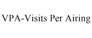 VPA-VISITS PER AIRING