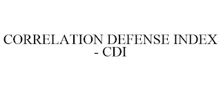 CORRELATION DEFENSE INDEX - CDI