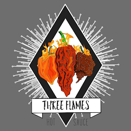 THREE FLAMES HOT SAUCE