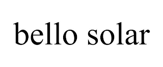 BELLO SOLAR