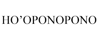 HO'OPONOPONO