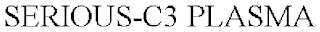 SERIOUS-C3 PLASMA
