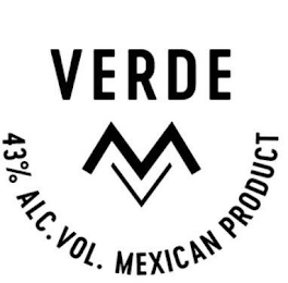 VERDE MV 43% ALC. VOL. MEXICAN PRODUCT