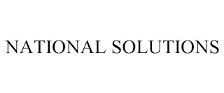 NATIONAL SOLUTIONS