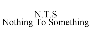 N.T.S NOTHING TO SOMETHING