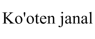 KO'OTEN JANAL