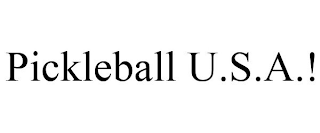 PICKLEBALL U.S.A.!