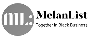 ML: MELANLIST TOGETHER IN BLACK BUSINESS