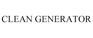 CLEAN GENERATOR