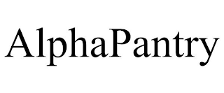 ALPHAPANTRY