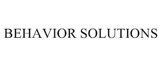 BEHAVIOR SOLUTIONS