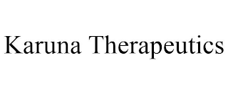 KARUNA THERAPEUTICS