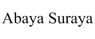 ABAYA SURAYA