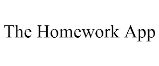 THE HOMEWORK APP