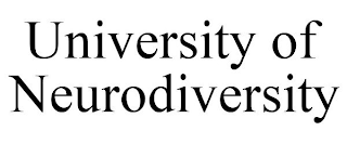 UNIVERSITY OF NEURODIVERSITY