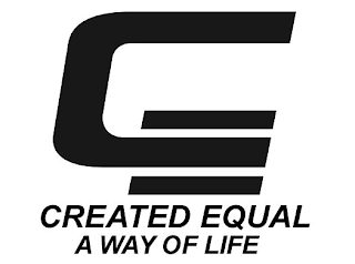 C = CREATED EQUAL A WAY OF LIFE