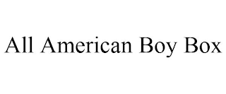 ALL AMERICAN BOY BOX