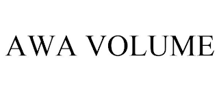 AWA VOLUME