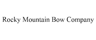 ROCKY MOUNTAIN BOW COMPANY