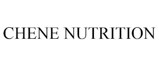 CHENE NUTRITION