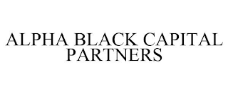 ALPHA BLACK CAPITAL PARTNERS