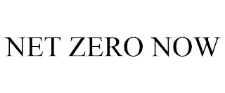 NET ZERO NOW