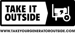 TAKE IT OUTSIDE WWW.TAKEYOURGENERATOROUTSIDE.COM