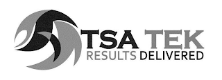 TSA TEK RESULTS DELIVERED