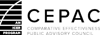 CEPAC COMPARATIVE EFFECTIVENESS PUBLIC ADVISORY COUNCIL AN ICER PROGRAM