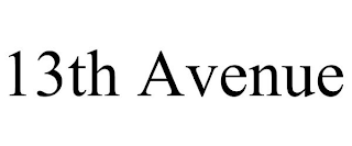 13TH AVENUE