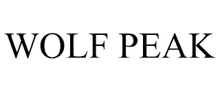 WOLF PEAK