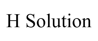 H SOLUTION