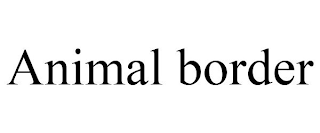 ANIMAL BORDER