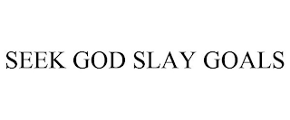 SEEK GOD SLAY GOALS