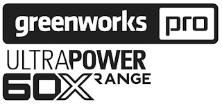 GREENWORKS PRO ULTRAPOWER 60X RANGE