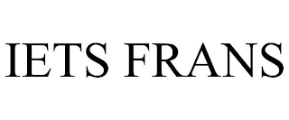 IETS FRANS