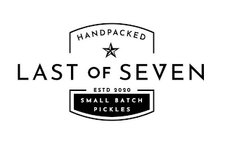 LAST OF SEVEN HANDPACKED SMALL BATCH PICKLES ESTD 2020