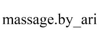 MASSAGE.BY_ARI