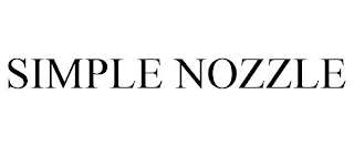 SIMPLE NOZZLE