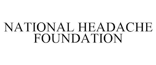 NATIONAL HEADACHE FOUNDATION