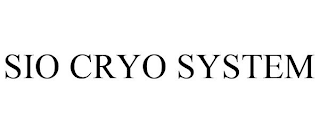 SIO CRYO SYSTEM