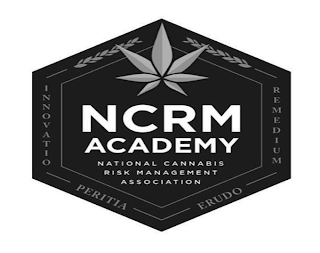 NCRMACADEMY, NATIONAL CANNABIS RISK MANAGEMENT ASSOCIATION, REMEDIUM, ERUDO, PERITIA, INNOVATIO