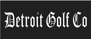 DETROIT GOLF CO